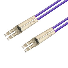 50 PCS OM4 LC To LC Fiber Patch Cable 40G/100Gb Multimode Duplex 2M/7ft picture