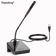 USB Condenser Microphone Gooseneck Depusheng U150 360° Flexible Stand for Speech picture