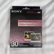 NEW Sony SVM-30SS Color Cartridge and Photo Paper Printing Pack Kit picture