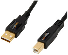 Amazon Basics USB-A to USB-B 2.0 Cable for Printer or External Hard Drive, Gold- picture