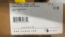 Lot of 2 Siemon VP2A-TRAY-1-45 Vertical Cable Management Tray - Black picture