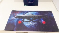 Space Starship Enterprise Gaming Mouse Pad 23.6