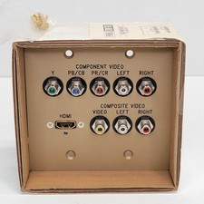 QUALITY - PANEL CRAFTERS  HDMI, COMPOSITE VIDEO AUDIO, COMPONENT RBG  WALL PLATE picture