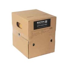 Bolton CAT6 Twisted Pair Ethernet Cable 1000 ft Spool plenum rated, white picture