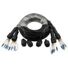 100m Outdoor Single-Mode LC-LC UPC TPU Field Armored Fiber Patch Cable 8 Strand picture