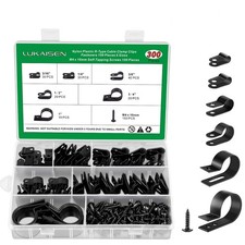 Fireproof Nylon Cable Clips Assortment - 300PCS with M4 Screws Included picture