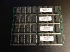 4x 32MB 8Mx32 FPM 72-pin 60ns Non-Parity SIMM Memory 128MB 8x32 Fast Page Mac PC picture