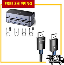 UGREEN 8K@60Hz Displayport KVM Switch 2 Monitors 2 Computers with 8K DP Cable picture