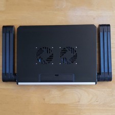 Executive Office Solutions Adjustable Laptop Cooler, Dual Fans, USB, Aluminum, … picture