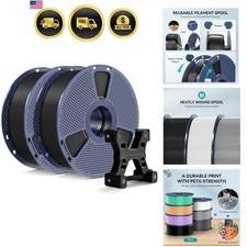 Official SUNLU PETG Filament 1.75mm, 2kg4.4lbs 3D Printer Filament Bundle, St... picture