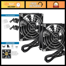 2PCS EC Brushless Cooling Fans, 110V-240V, Dual Ball Bearing, 120x25mm for DIY, picture