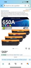 650a Toner Cartridges Pack Of (4) picture