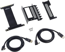 CableMod Vertical PCI-e Bracket  PCI-e 4.0  Edition (Black, 2 x DisplayPort) picture