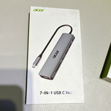 Acer ODK360 7-in-1 USB-C Hub HDMI USB 3.0 SD/microSD Silver 10cm picture