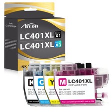 High Yield 4 pack LC401XL Ink Cartridges for Brother MFC-J1010DW J1012DW J1170DW picture