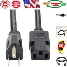 Versatile 6ft Heavy Duty Power Cable | 15 Amp AC Cord for Printer, Laptop & More picture