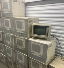 NOS Basic Time HR-134 IBM 5151 Compatible Amber Monochrome CRT Monitor MDA TTL picture