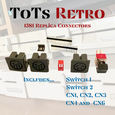 Commodore 1581 Replica Connector Kit w/ Power switch picture