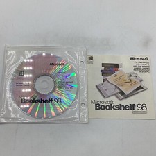 1998 Microsoft Bookshelfs 98 Reference Library New PC CD-ROM+Information Booklet picture