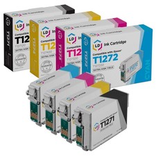LD 4PK Replacement for Epson 127 Extra HY Ink Set Black Cyan Magenta Yellow picture
