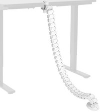 Clampon Desk Vertebrae Cable Management Kit Adjustable Quad Entry Wire Organizer picture