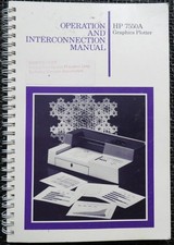 GRAPHICS PLOTTER Operation And Interconnection Manual HP 7550A computer DRAFTING picture