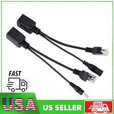 Passive Power Over Ethernet PoE Adapter Injector+ Splitter Kit 5v 12v 24v 48v picture