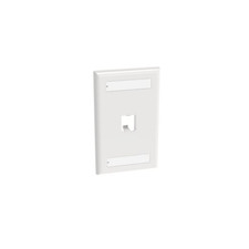 Panduit CFPL1WHY Classic Faceplate 1 Port Single Gang White picture