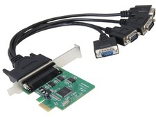 SYBA 4 Serial Ports PCI-e Controller Card, w/ Fan-out Cable, Low Profile picture