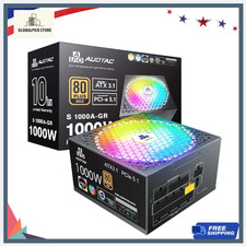 1000W Modular Power Supply 80+ Gold ATX 3.1 PCIe 5.1 RGB PSU Black picture