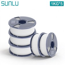 SUNLU 5x1KG PETG PLA PLA+2.0 SILK ABS ASA TPU 3D Printer Filament 1.75mm 5KG picture