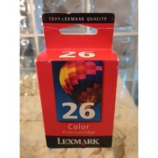Genuine Lexmark 26 Color Printer Ink Cartridge 10N0026 Brand New  picture