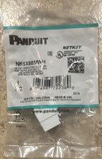 Panduit NetKey NK6X88MWH Cat 6 RJ-45 Punchdown Keystone Jack White lot of 16 picture