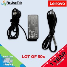 50 Lot Genuine OEM Lenovo | 45W AC Adapter Laptop Charger 20V Yellow Square Tip picture