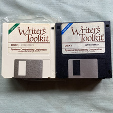 Writers Toolkit DOS 1992 Software Lot 3.5” Windows Systems Compatibility Vintage picture