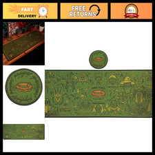 Middle-Earth Map Desk Pad & Coaster Set - Large Gaming Mouse Mat & Drink Coaster picture