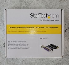 NEW OPEN BOX STARTECH pex1plp 1-Port PCIe LP Parallel Adapter Card SEE NOTES picture