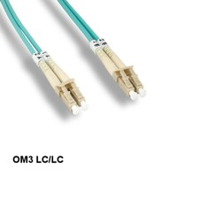 10x Kentek 5 m OM3 LC to LC 10Gb Multi-Mode Fiber Optic Cable 50/125 Duplex picture