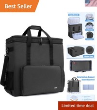 Double-Layer PC Carrying Case, Computer Travel Bag for Tower, Black picture