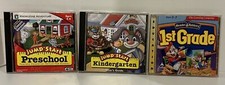Lot of 3 Jump start PC Learning Pre-school Kindergarten Reader Rabbit 1st grade picture