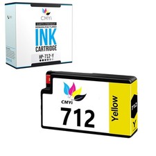 CMYi 1PK Compatible HP 712 Yellow Ink Cartridge for DesignJet T210, T250, T630 picture