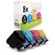 8x Cartridge Replaces Konica Minolta TNP27C TNP27K TNP27M TNP27Y TNP27 picture