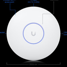 Ubiquiti Networks U7 Pro WiFi 7 Tri-Band Wireless Access Point, White picture