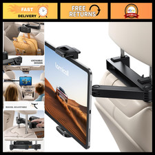 Adjustable Car Headrest Tablet Holder, Lockable Backseat Mount for iPad & Tablet picture