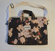 Dachee 15 in Neoprene Floral Padded Shoulder/Messenger Laptop Bag Zipper Strap picture