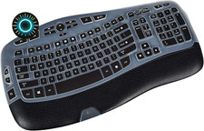 Keyboard Cover for Logitech K350 Wireless Wave Keyboard Logitech MK570 Black NEW picture