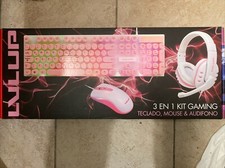 VIVITAR LVLUP 3-IN-1 GAMING KIT: KEYBOARD, MOUSE, & HEADSET (LU745-PNK) picture