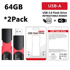 2PK 64GB USB3.0 Flash Drive High Speed Memory Sticks Thumb Zip Pen Drive for PS4 picture