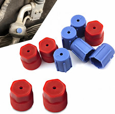 10 PCS R134A AC High & Low Pressure Port Caps, A/C System Charging Valve Covers, picture