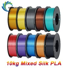 KINGROON 10KG Silk PLA Filament Mix-color Set 1.75mm Clog-Free Shiny Special Col picture